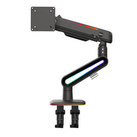 Kanto Heavy-Duty Gaming Desktop Monitor Mount with RGB Lighting for 32" - 60" Monitors-Fits most flat, curved and ultrawide computer monitors from 32" to 60"