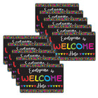Ashley Productions Smart Poly Computer Mouse Pad - Everyone is Welcome Here - Hearts - 10 Pack-Start your day on the right note with these stylish and functional accessories that feature inspiring quotes and positive sayings.