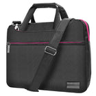 Vangoddy Sleek 13" Laptop Crossbody Messenger Bag - Grey/Pink-High Quality Material Made from water repellent fabric to protect your laptop from moisture.