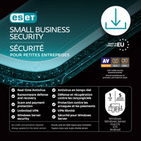 ESET Small Business Security - 5 Devices - 1 Year Subscription [Download]-Valid email address must be provided at checkout