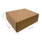 Reliabag Self Seal Corrugated Literature Mailer Boxes - 12" L x 10" W x 4" H - Kraft - 40 Pack-40pcs ships flat, save storage space
