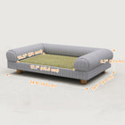 PawHut Small Pet Sofa - Grey-Colour: Grey 