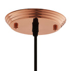 Modway - Dimple Or rose en forme de cloche de 11" Lumière suspendue-Homologué et approuvé UL