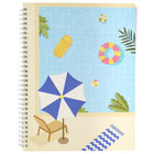Merangue Design Notebook - 8" x 10" - Lined - 80 Sheets - Pool-80 lined sheets per notebook