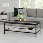 Hudson&Canal - Table basse rectangulaire Alexis (45 po de largeur) - Bronze noirci-Caractéristiques assemblage facile