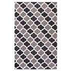 Modway Lida Moroccan Trellis Area Rug - 8 ft W x 10 ft L - Charcoal/Black-Moroccan Trellis Area Rug