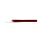 DBLG Imports - Pinceau rond en poil de chameau taille 1, Paquet de 12-Idéal pour la peinture à l'aquarelle