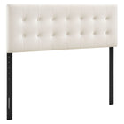 Modway Emily Stain-Resistant Performance Velvet Full Size Headboard - Alabaster-Stain-Resistant Performance Velvet