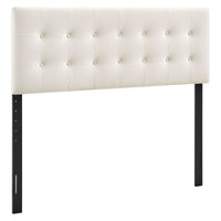 Modway Emily Stain-Resistant Performance Velvet Full Size Headboard - Alabaster-Stain-Resistant Performance Velvet