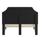 Flash Furniture - Lit plateforme Brighton grand touffeté en tissu noir-Rembourrage en tissu noir