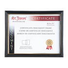 St. James Document/Certificate Frame - For 8.5" x 11" Letter Size Documents - Black with Gold Trim-Fits standard 8.5" x 11" certificates, documents, and diplomas