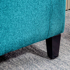 HOMCOM Storage Bench with Flip Top Ottoman - Green-Overall Dimension: 36.25" W x 15.75" D x 15.75" H
