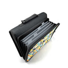 Pep Rally 2" Zipper Binder - Geo Design-Printed polyester material