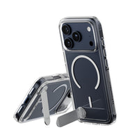PanzerGlass CARE Case with Kickstand MagSafe for iPhone 17 Pro - Clear-Versatile and recycled aluminum kickstand feature designed to be practical