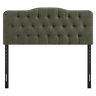 Modway Annabel Premium Linen Blend King Headboard - Sage-Dense Foam Padded Headboard