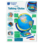 Educational Insights Geosafari Jr. Talking Globe-12” Globe featuring dual-swivel action and smart stylus pen with built-in speaker.