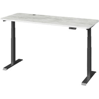MotionGrey Electric Dual Motor Height Adjustable 165" W Sit-to-Stand Desk - Black Frame-MotionGrey Height Adjustable German Electric Dual Motors Sit-to-Stand Computer Home Table and Office Standing Desk - Black Frame with Tabletop (165cmx60cmx2.5cm)