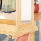 Guidecraft EdQ Essentials Dress Up Storage with Bins - Natural-4 fabric bins included, each bin measures 10.7"W x 10.7"D x 5.3"H