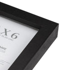 Gry Mattr Wood Photo Frame without Mat - Black -  4" x 6"-Matte Black Wood Frame