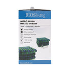 BIOS Living - Couverture Chauffante en micro-peluche - Blue et vert plaid-8