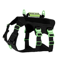 Healthy Harness - Harnais Absolute Adventure - Noir - M-Conception anti-traction et anti-étranglement – ​​prévient les pressions néfastes sur le cou et la gorge de votre chien pour des promenades plus sûres et plus saines