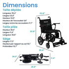 Journey - Air Elite Fauteuil électrique pliant léger - noir-Supporte jusqu’à 240 lb pour un usage quotidien fiable