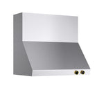 KUCHT KRH360-GL-C 36" 900 CFM Wall Mounted Range Hood with Digital Controls - Stainless Steel/Gold-Stylish range hood comes with two stainless steel baffle filters that are also dishwasher friendly
