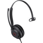 Yealink UH35 Mono USB-C/USB-A Wired Headset - Microsoft Teams-The dual-microphone system, enhanced by Acoustic Shield Technology