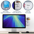 Quartet Acrylic Dry Erase Monitor Board with Paper Clip and Phone Holder - 4” x 8”-WARRANTY: Limited 60-day warranty. 