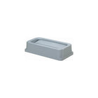 Continental Wall Hugger Receptacle Drop Shot Lid - Grey-Fits 23 Gallon Wall Hugger receptables