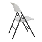 TygerClaw - Chaise pliante en plastique robuste avec pieds antidérapants-Le dossier galbé offre un confort ergonomique pour les longues sessions assises