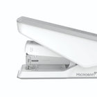 Fellowes LX840 Half Strip EasyPress Antimicrobial Stapler - White-Quiet Performance Design