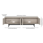 Hudson&Canal Whitman TV Stand for TV's up to 75" - Alder White-Features easy assembly