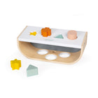 Janod Sweet Cocoon Taptap & Shape Sorter-Suitable for toddlers and preschoolers.