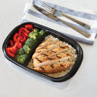 Rubbermaid TakeAlongs Divided Meal Prep Containers - 887 mL (3.7 Cup) - Black - 5 Pack-Divided food containers are ideal for meal prep: make and freeze up to 2 weeks of meals ahead of time