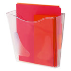 Deflecto Euro-Style Portrait DocuPocket Wall File - Smoke-Holds letter, legal and A4 sizes