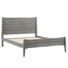 Modway Georgia Wood Queen Platform Bed - Grey-Rubberwood, MDF, and Wood Grain Veneer