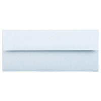 JAM Paper #10 Business Envelopes, 4 1/8 x 9.5, Parchment Blue Recycled, 100 Pack (900908732g)-Blue