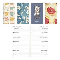 Blueline 17 Months Two-Week Pocket Planner - August to Dec - Assorted 6-1/2" H x 3-1/2" W - Assorted Colours - Bilingual-17 Months, August to December