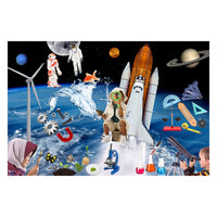 MOJO Science Discovery Jumbo Photographic Floor Puzzle-A fun puzzle and world map in one - Kids learn fun facts about the world when putting this jumbo 168-piece floor puzzle together (assembled puzzle size 38.5" x 26.5")