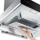 Fotile - Hotte aspirante Perimeter Vent Series en acier inoxydable - 24 po-Contrôle tactile avec mouvement