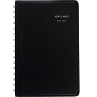 AT-A-GLANCE 2026-2027 Daily Academic Desk Appointment Book - 8" H x 4-7/8" W - Assorted Colours - Bilingual-12 months: July 2026 - June 2027