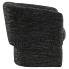 Modway - Muse Tissu Boucle Chaise d’accent en tonneau - Charbon de bois-Siège rembourré