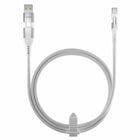 Statik PowerPivot Pro Nylon Braided Charge/Sync Cable USB-C to USB-C - 3.3 ft - White-Rotating Connector Stays Out of Your Way. The PowerPivot  rotates and spins so you can still use your phone, in landscape or portrait mode, without interruptions