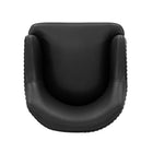 Manhattan Comfort - Lot de 2 fauteuils de salle à manger modernes Raya 25,2 po en similicuir noir-26,57 po L x 21 po l x 32,09 po H