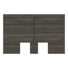 Nexera - Tête de Lit double James En Chêne Gris-Conception compatible : cette tête de lit s'adapte parfaitement à votre cadre de lit préféré sans avoir besoin d'un sommier, grâce à des supports centraux robustes