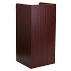 Flash Furniture â€“ Poubelle en bois pour déchets et plateaux avec couvercle, 36 gal, acajou-Porte d'ouverture par pression: 20,625 po larg. x 10,25 po haut.