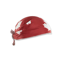 Cool Canuck Cooling Bandana - Canada Print - Red-Triangle-shaped bandana