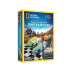 National Geographic Dino Racer Activity Kit-Paint T Rex, Stegosaurus and Triceratops pull-back cars then race to the finish