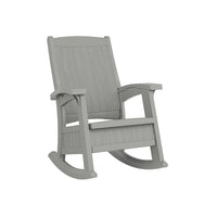Suncast Rocking Chair with Storage - Dove Grey-375 Lbs. Weight Capacity.